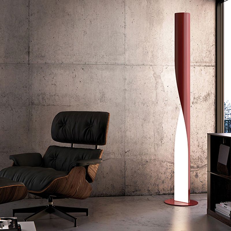 Edge Modern Industriele LED Vloerlamp Wit/Rood/Grijs/Goud Woon/Slaapkamer Metaal