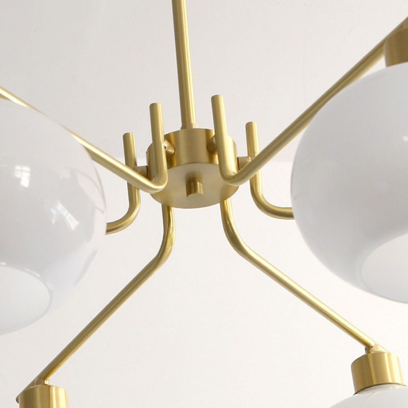 Valentina Moderne LED Hanglamp Messing Metaal/Glas Slaapkamer/Eetkamer