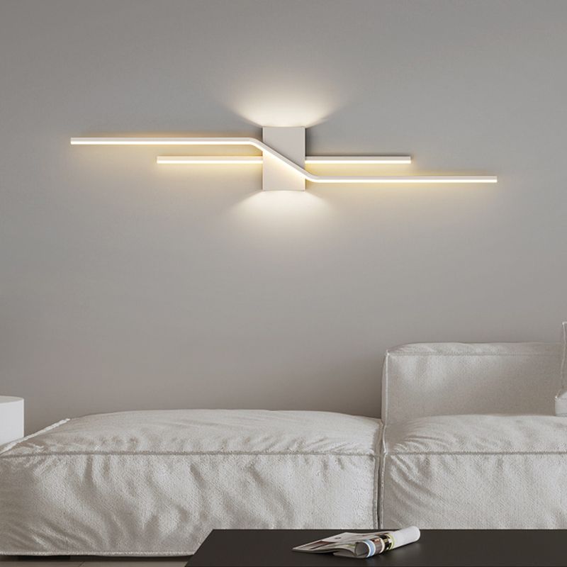 Alana Industriele LED Wandlamp Zwart/Wit Metaal Woon/Slaapkamer