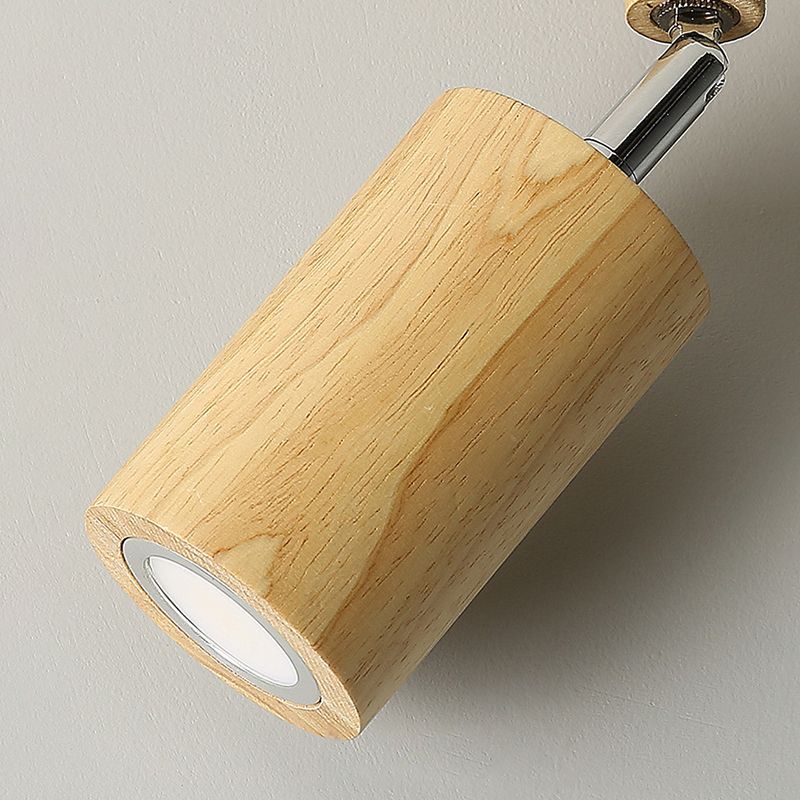 Ozawa Moderne LED Plafondlamp Verstelbaar Hout Metaal/Hout Woonkamer