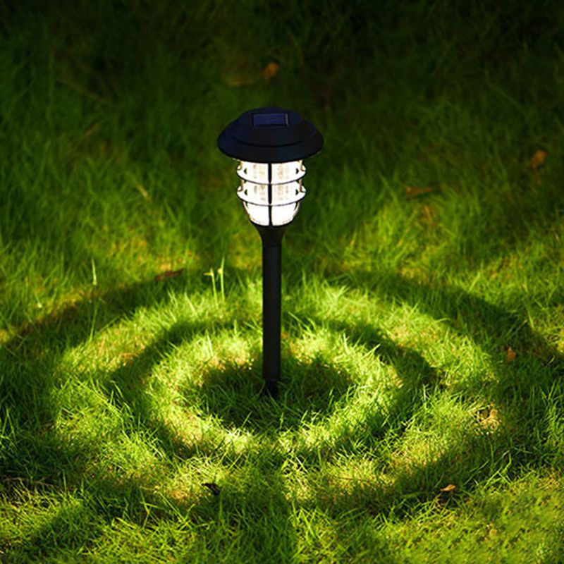 Pena Moderne Buitenlampen Zonne Energie Zwart Metaal/Acryl Tuin