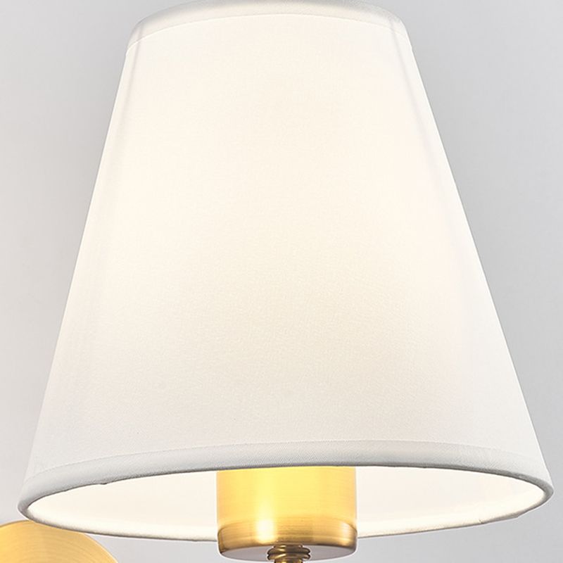 Eryn Nordic Wandlamp Zwart/Wit/Koffie/Flaxen Stof/Metaal Slaapkamer/Eetkamer/Woonkamer