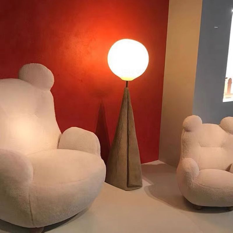 Carins Design LED Vloerlamp Metaal/Glas Rood/Bruin Slaap/Woon/Eetkamer