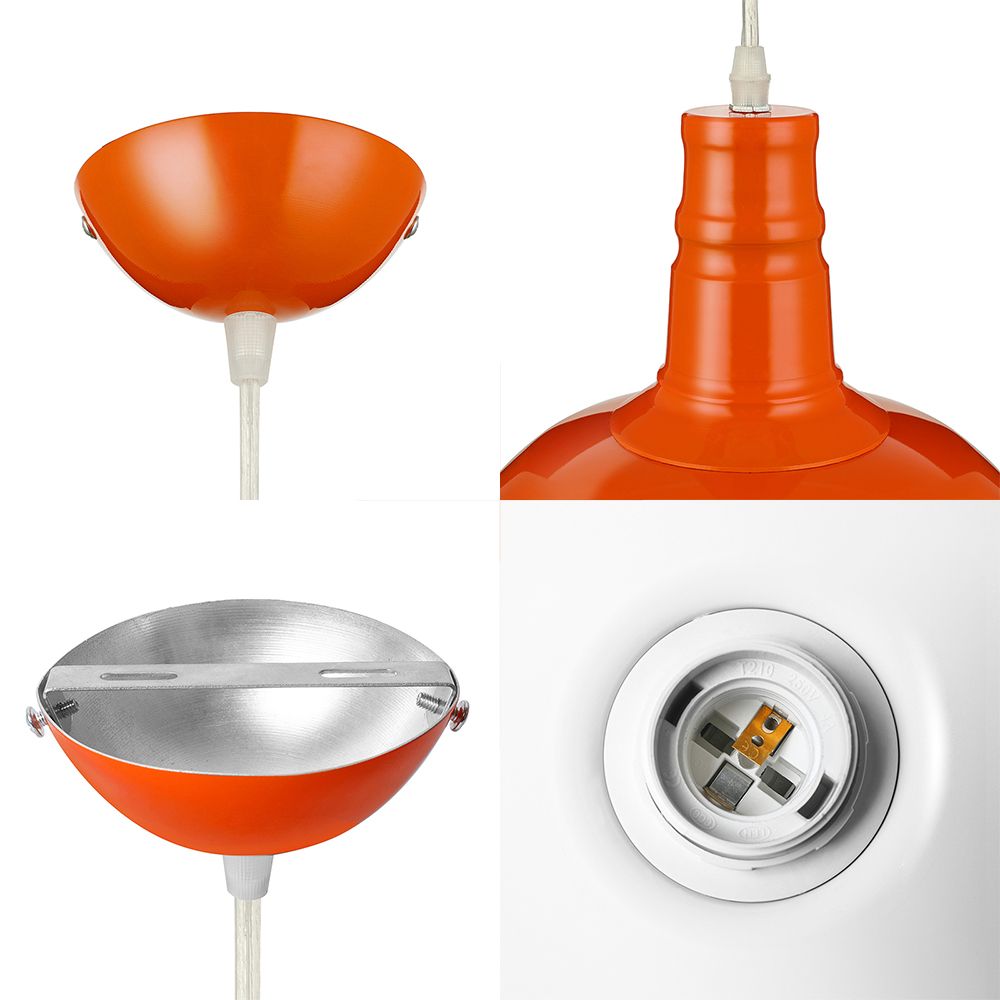 Cooley Industriële Kom Metalen Hanglampen Zwart/Wit/Blauw/Groen/Oranje