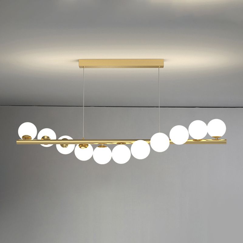Valentina Moderne Design Hanglamp Goud Metaal/Glas Slaapkamer/Studeerkamer