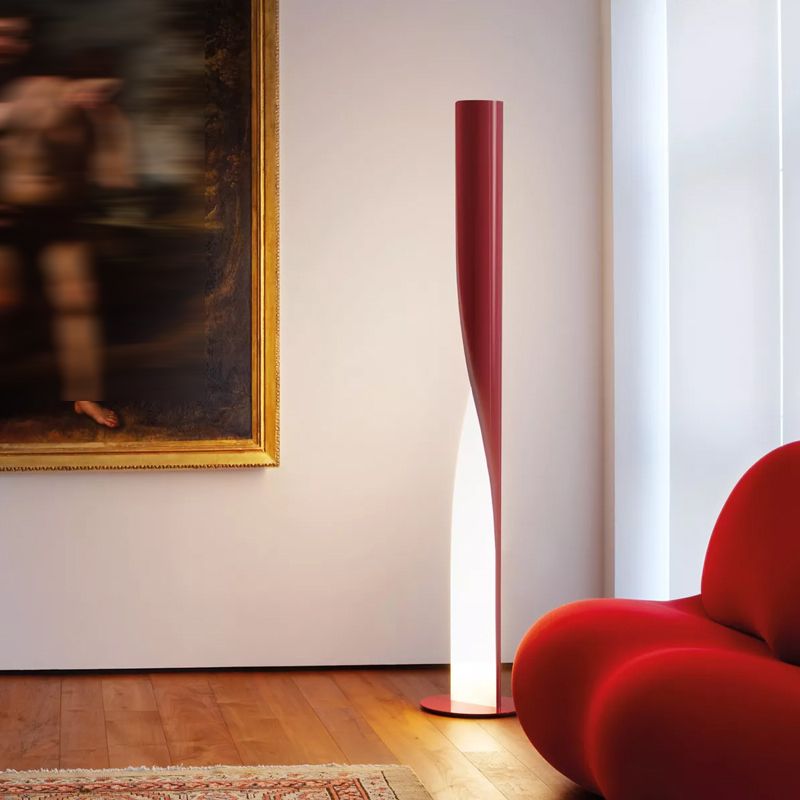 Edge Modern Industriele LED Vloerlamp Wit/Rood/Grijs/Goud Woon/Slaapkamer Metaal