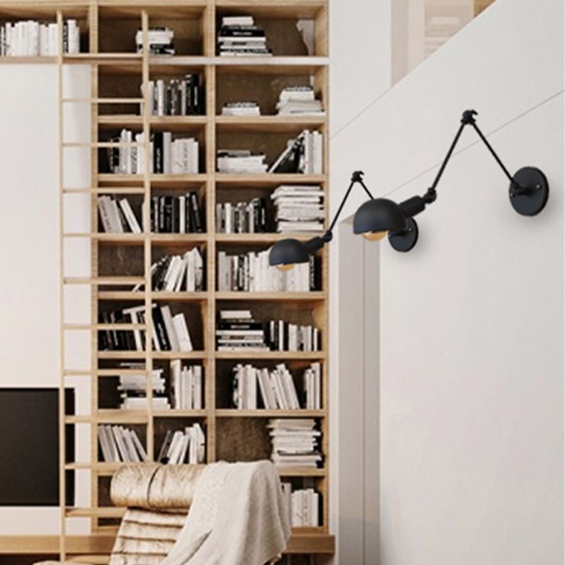 Brady Minimalistisch Wandlamp Metaal Zwart Bedroom Slaapkamer/Woonkamer