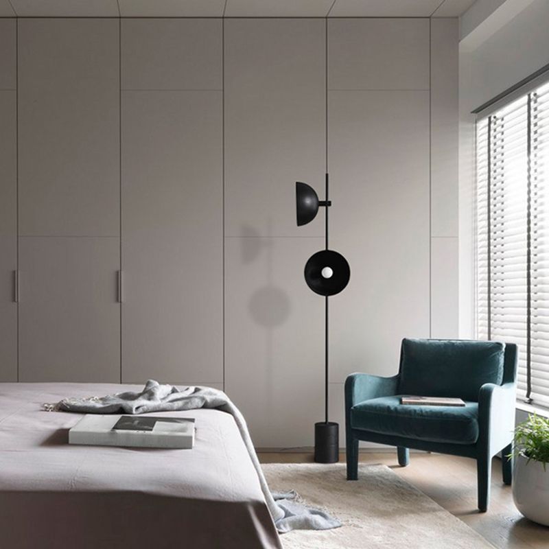 Salgado Moderne Design Koepel Vloerlamp Metalen Zwart Slaapkamer/Woonkamer