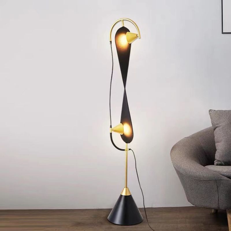 Salgado Moderne Design Minimalistische Geometrische Vloerlamp Metalen Zwart Eetkamer Woonkamer