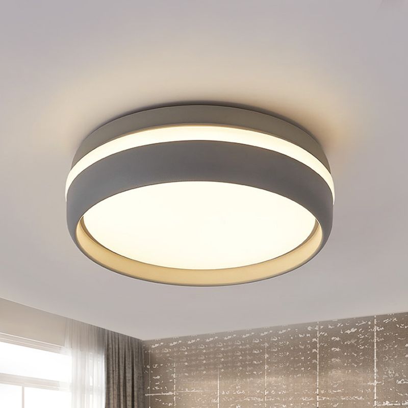 Quinn Moderne Design LED Plafondlamp Metaal Acryl Zwart Woonkamer