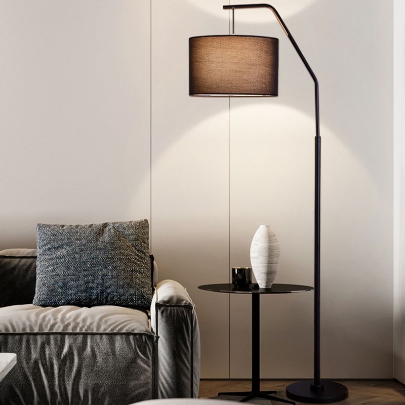 Eryn Moderne Cilinder Vloerlamp Metaal/Bekleding Slaapkamer