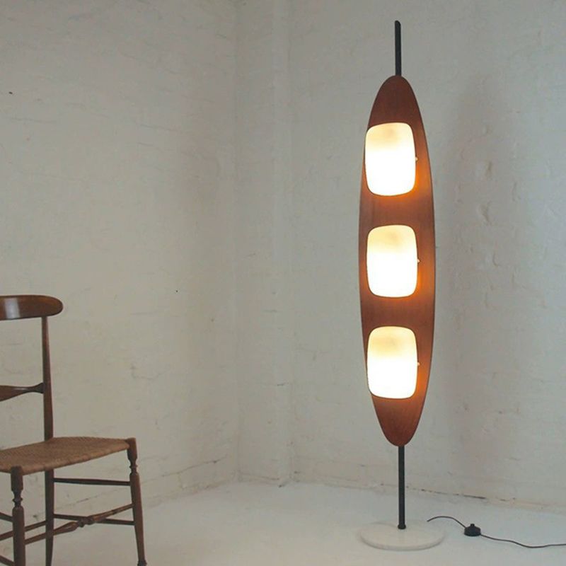Salgado Design LED Vloerlamp Metaal/Hars Bruin Slaap/Woon/Eetkamer
