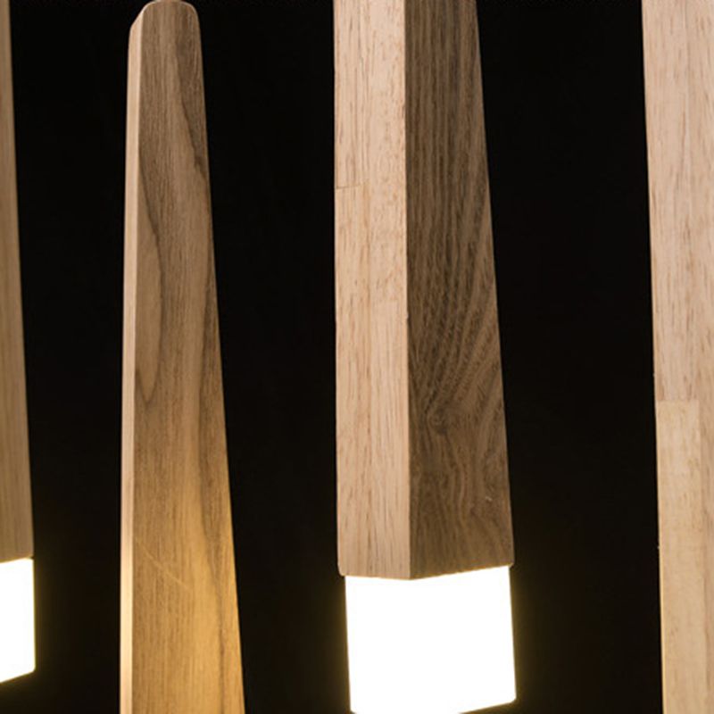 Ozawa Moderne Design LED Hanglamp Hout Acryl Woonkamer Keuken