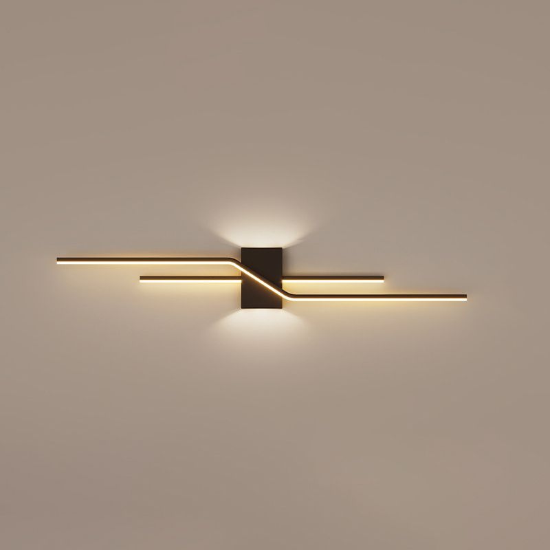 Alana Industriele LED Wandlamp Zwart/Wit Metaal Woon/Slaapkamer