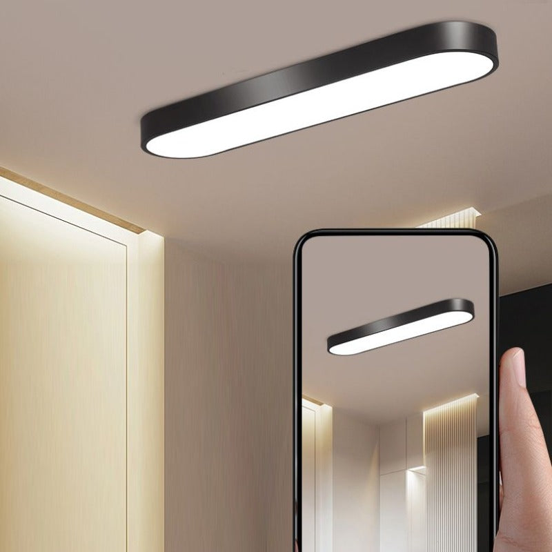 Quinn Moderne LED Plafondlamp Zwart/Wit/Grijs Metaal/Acryl Slaapkamer