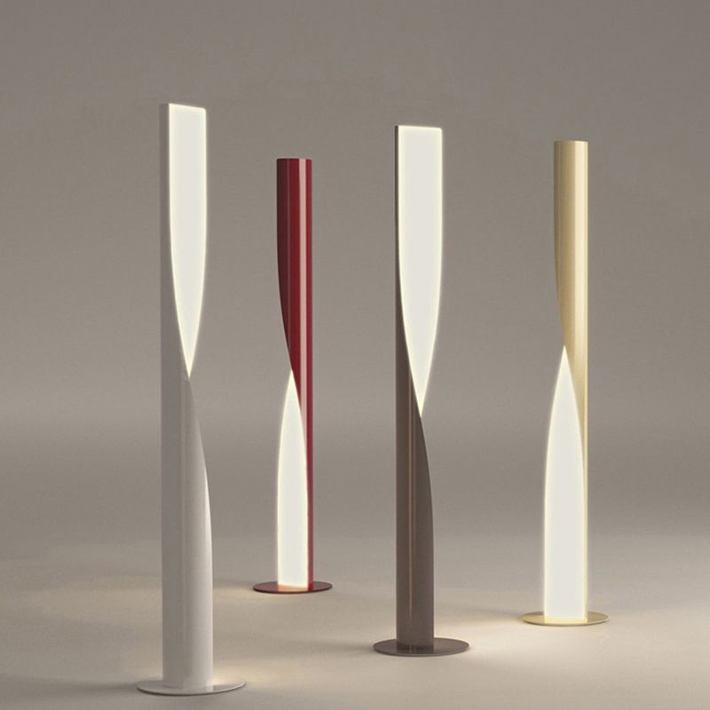 Edge Modern Industriele LED Vloerlamp Wit/Rood/Grijs/Goud Woon/Slaapkamer Metaal