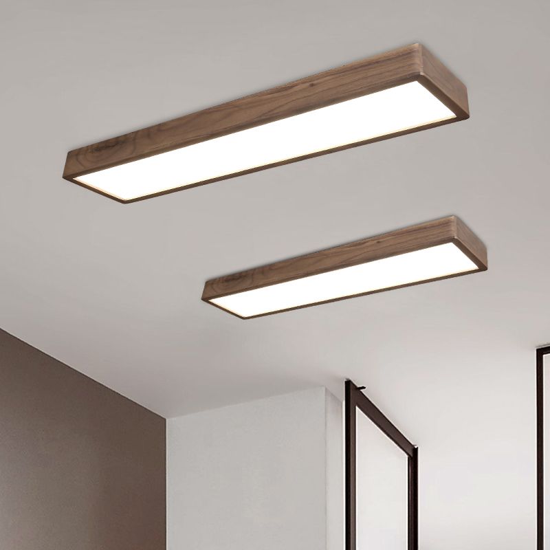 OzawaModerne Design LED Plafondlamp Hout Acryl Woonkamer Keuken