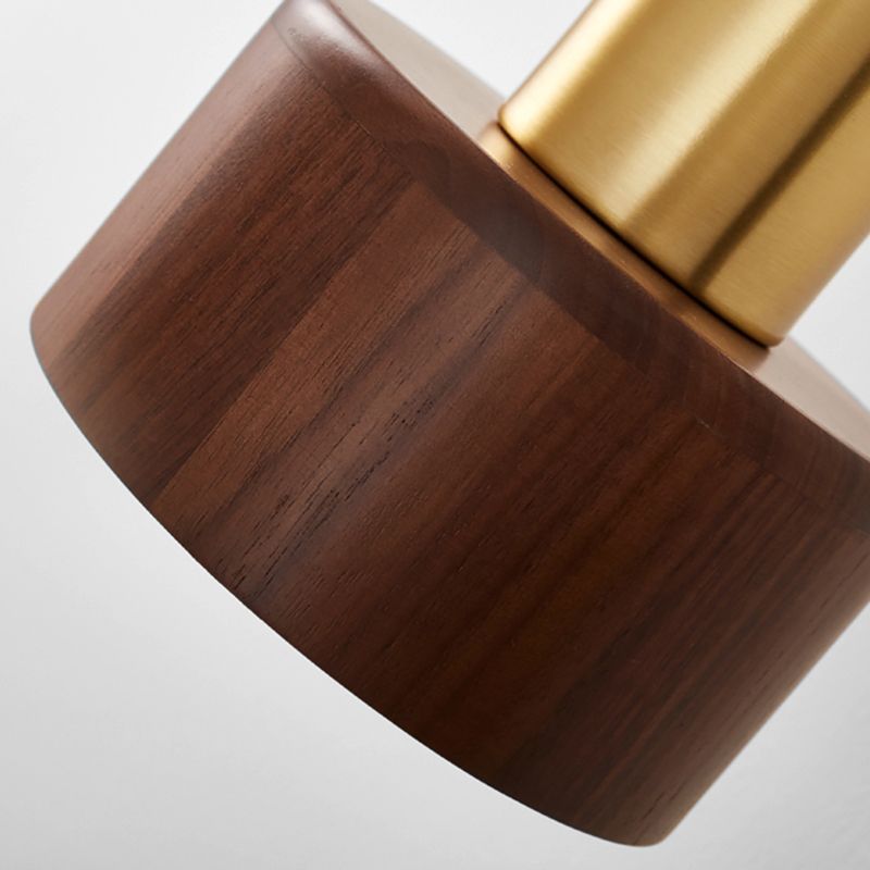 Ozawa Vintage Cilinder Wandlamp Hout/Metaal Goud Slaapkamer/Eetkamer/Woonkamer