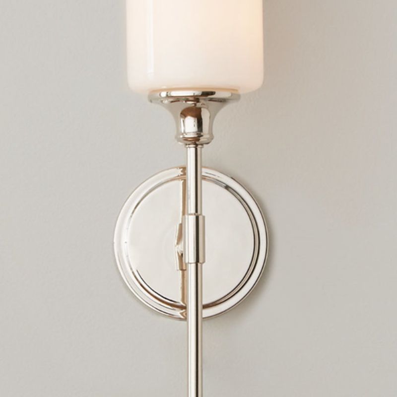 Eryn Nordic Vanity Glas Wandlamp Zwart/Zilver Glas/Metaal Slaapkamer/Eetkamer/Woonkamer