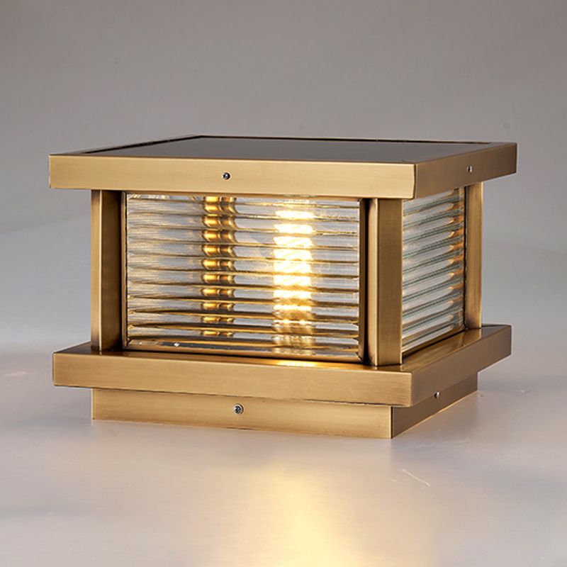 Riley Moderne LED Buitenlamp Zwart/Messing/Mrons Metaal/Glas Tuin/Balkon