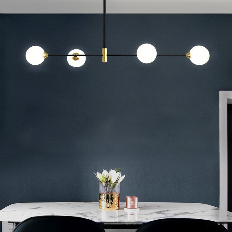 Valentina Design Hanglamp Metaal/Glas Zwart Eetkamer/Slaapkamer