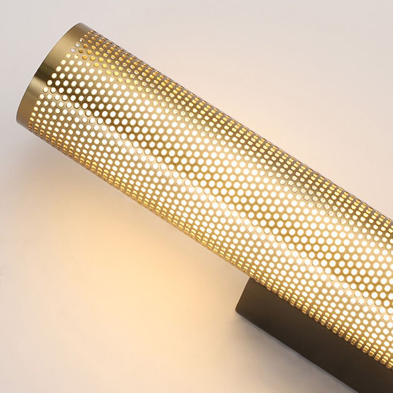 Zaid Moderne Cilinder LED Wandlamp Metaal/Acryl Messing Slaap/Woon/Badkamer