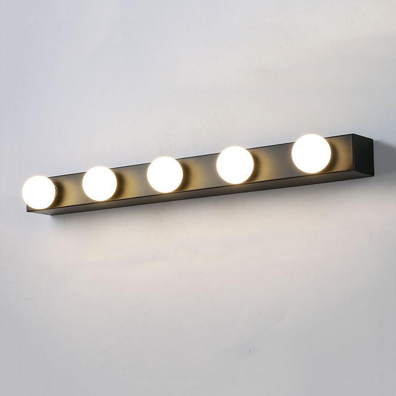 Valentina Moderne Bol LED Wandlamp Metaal Zwart/Wit Slaap/Woon/Badkamer