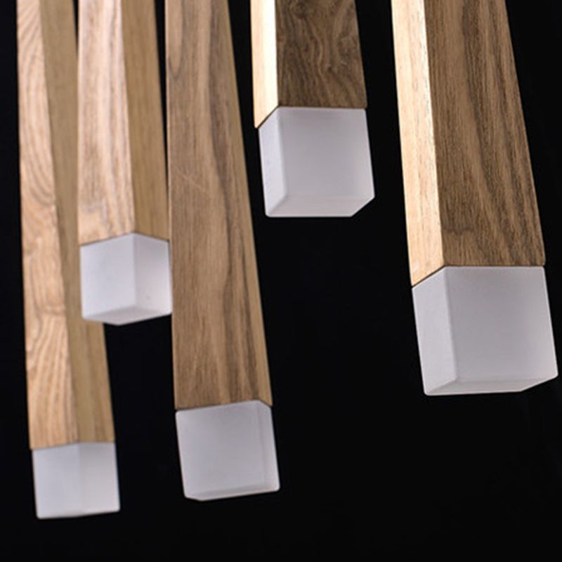 Ozawa Moderne Design LED Hanglamp Hout Acryl Woonkamer Keuken