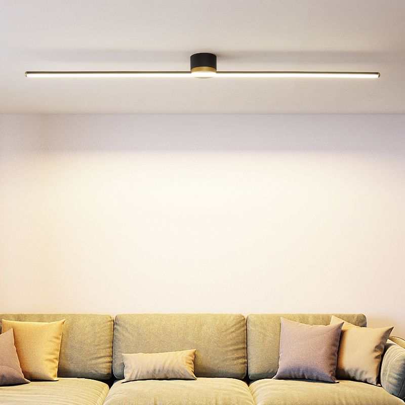 Edge Industriele LED Plafondlamp Zwart/Wit Woon/Slaapkamer Metaal&Kiezelzuurgel