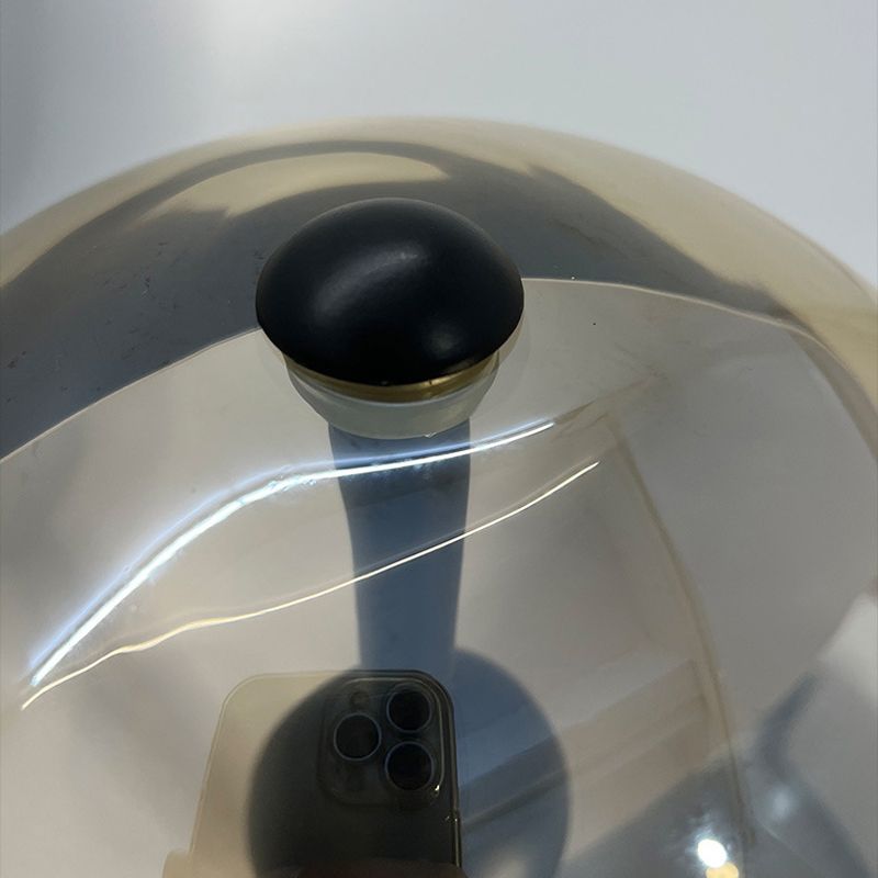 Salgado Moderne Design LED Geometrische Metalen Glazen Vloerlamp Zwart/Amber Slaapkamer/Woonkamer