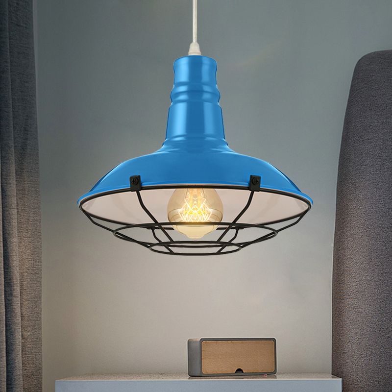 Cooley Industriële Kom Metalen Hanglampen Zwart/Wit/Blauw/Groen/Oranje