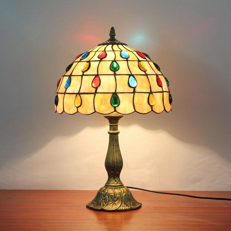 Alessio Vintage LED Tafellamp Slaap/Kinder/Babykamer Metaal/Glas