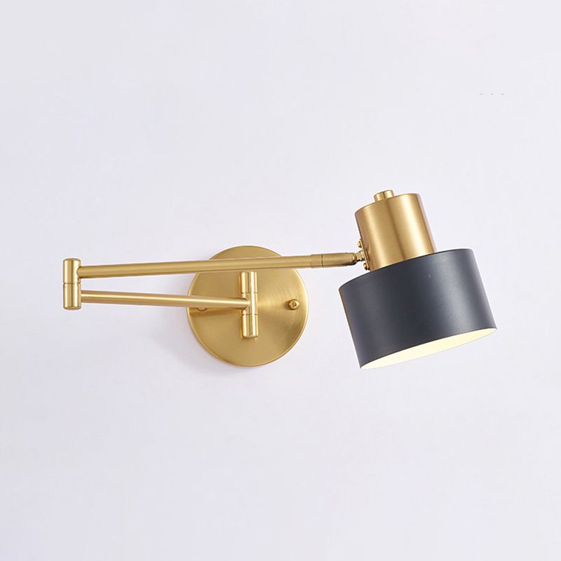 Freja Moderne Design LED Wandlamp Metaal Verstelbaar Zwart/Goud Slaapkamer/Woonkamer
