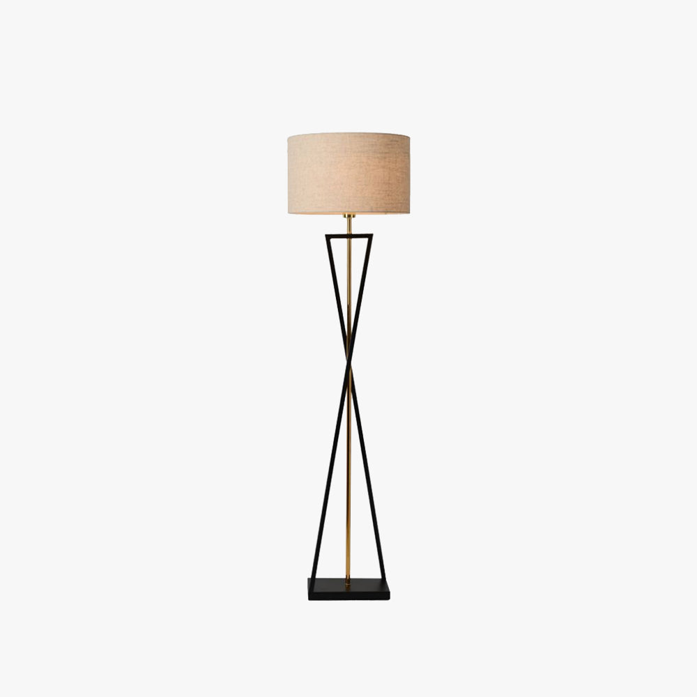 Eryn Retro Cilinder Driepoot Vloerlamp Metalen Stof Multi Kleur Slaapkamer/Woonkamer