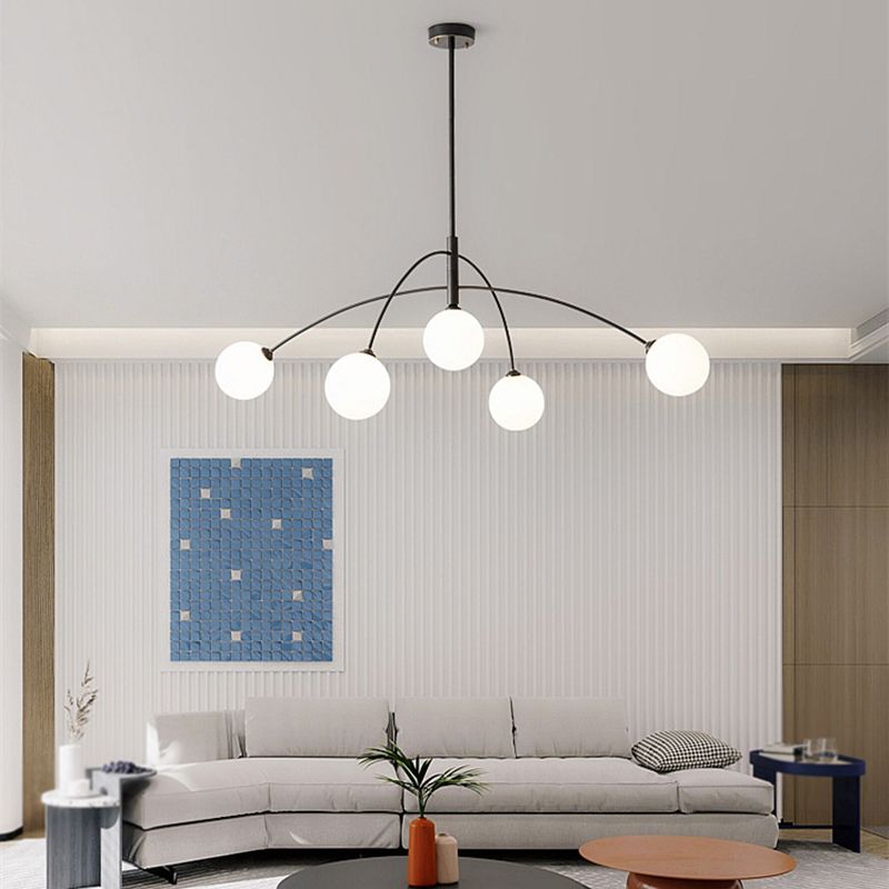 Valentina Moderne Hanglamp Zwart/Gouden Metaal Woonkamer Slaapkamer