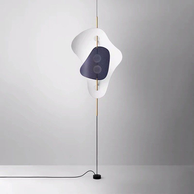 Salgado Moderne Onregelmatige LED Vloerlamp Metaal Zwart/Wit Slaap/Woon/Eetkamer