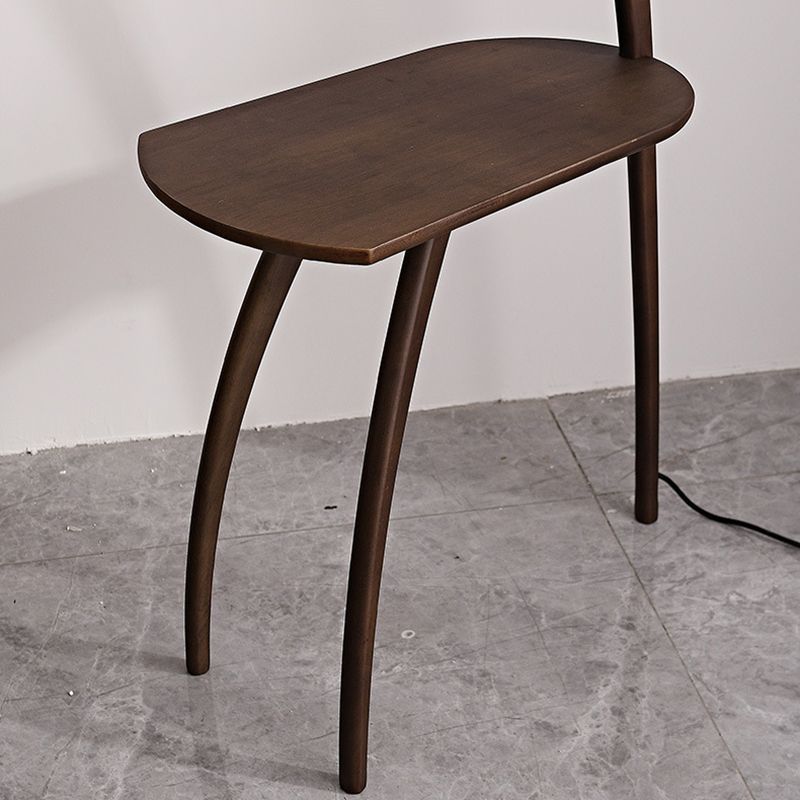 Ozawa Moderne Krukken LED Vloerlamp Hout/Glas Bruin Slaap/Woon/Eetkamer