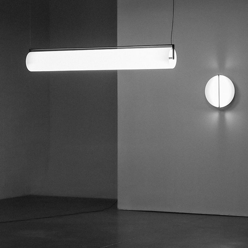 Edge Desinger Cylindrical Shape Linear Pendant Light, 36.6"/48"