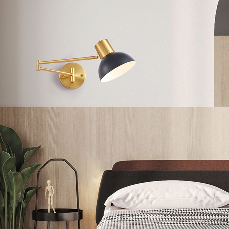 Freja Moderne Design LED Wandlamp Metaal Verstelbaar Zwart/Goud Slaapkamer/Woonkamer