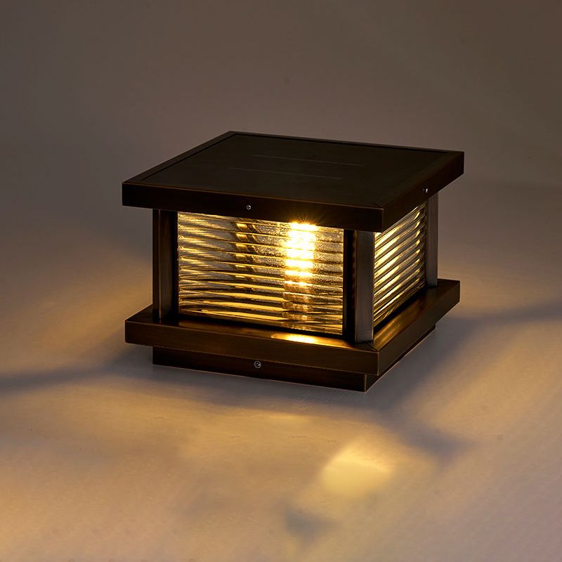 Riley Moderne LED Buitenlamp Zwart/Messing/Mrons Metaal/Glas Tuin/Balkon