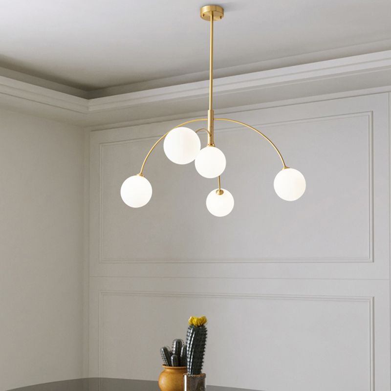 Valentina Moderne Hanglamp Zwart/Gouden Metaal Woonkamer Slaapkamer