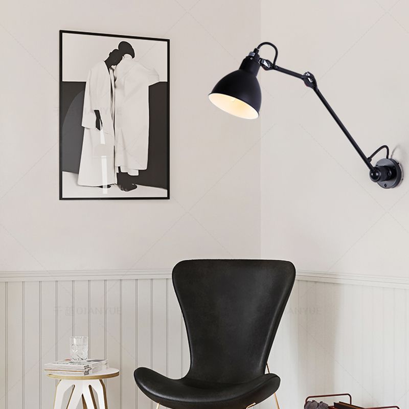 Brady Minimalistische Wandlamp Metaal Zwart Slaapkamer/Woonkamer