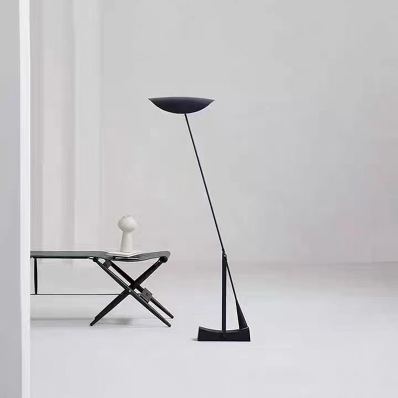 Carins Moderne Design Kom LED Vloerlamp Zwart Metaal Woonkamer