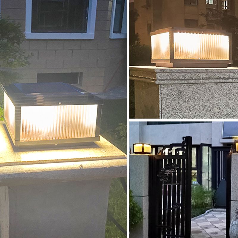 Riley Moderne LED Buitenlamp Bruin Metaal Tuin/Stoeprand/Balkon