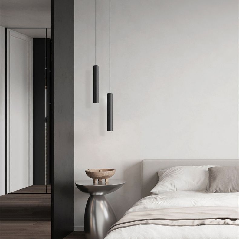 Edge Minimalistische LED Hanglamp Zwart Woon/Slaapkamer Eettafel Metaal 9cm/11cm