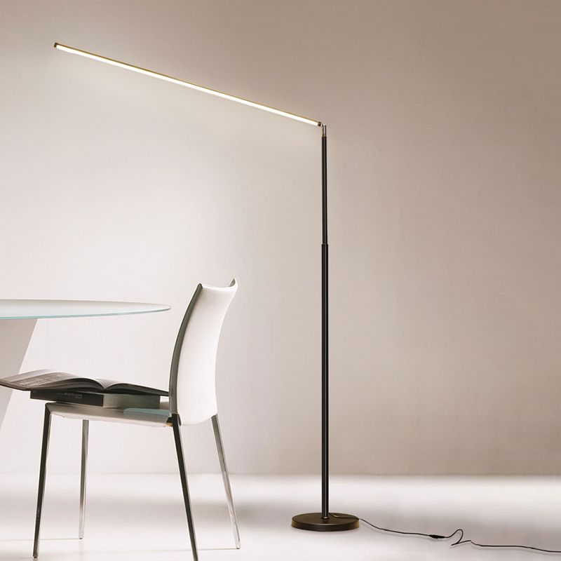 Edge Industriele LED Vloerlamp Zwart/Wit Woon/Slaapkamer Metaal&Acryl