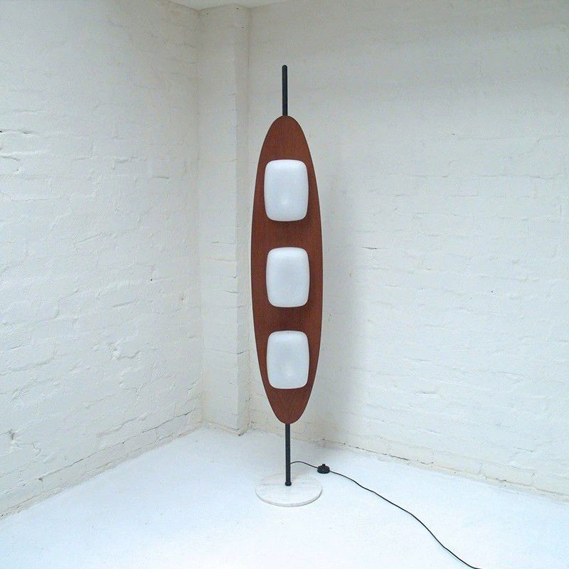 Salgado Design LED Vloerlamp Metaal/Hars Bruin Slaap/Woon/Eetkamer