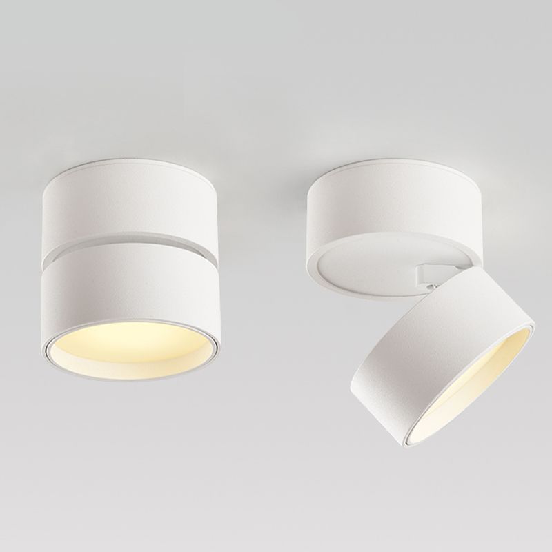 Novak Moderne LED Plafondlamp zwart/Wit Metaal Slaapkamer/Woonkamer