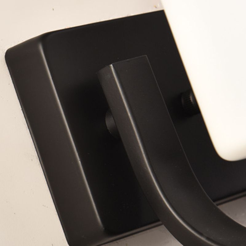 Eryn Moderne Cilinder LED Wandlamp Metaal/Glas Zwart/Chroom Slaap/Woon/Badkamer
