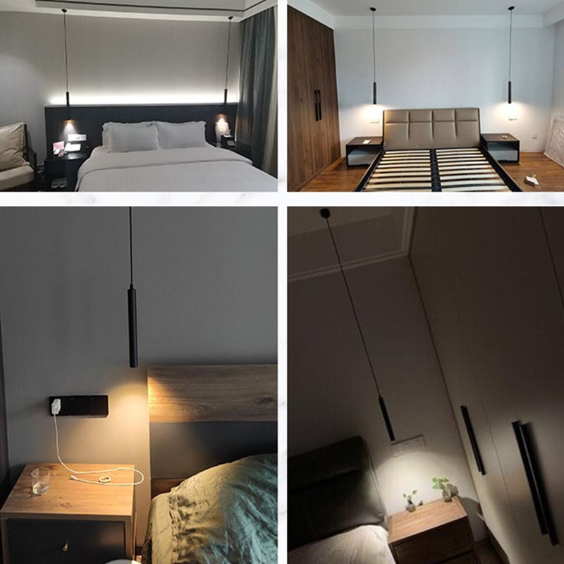 Sanna Kleine LED Hanglamp Zwart Wit Metaal Woonkamer Eetkamer